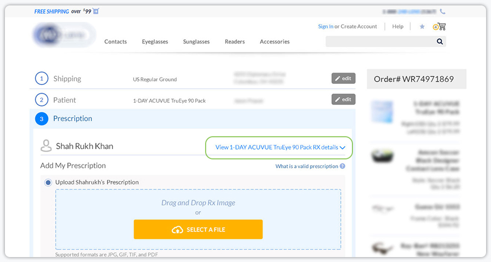 checkout rx link addition
